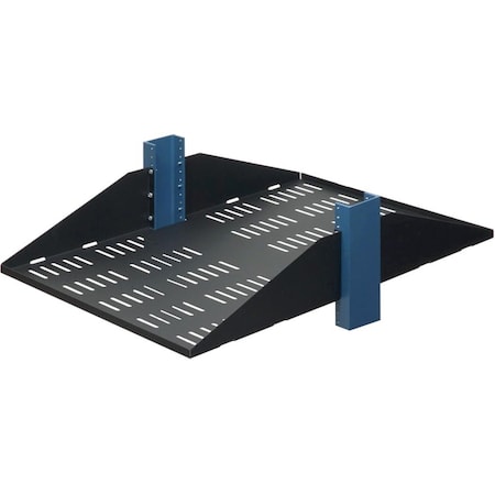 Rack Solutions 2Post Fixed Shelf 29In Vented, Flange Up 3USHL-022FULL-29UV